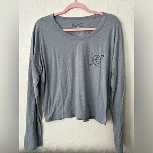 Under armour volleyball gray long sleeve